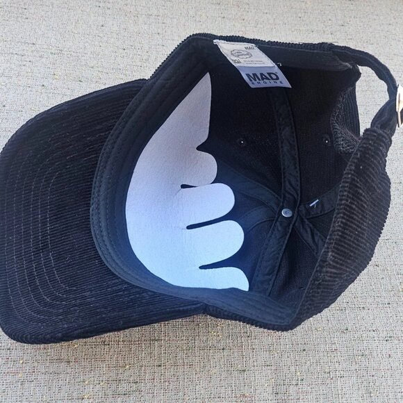 Mad Engine The Simpson Hat Black Corduroy Sport Baseball Hat Cap One Size Fit al - Picture 9 of 11